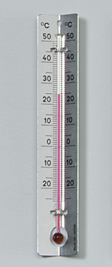 Thermometer mit Metallskala