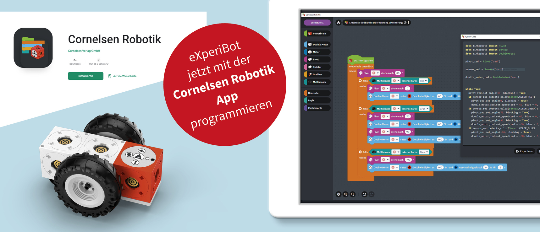 Slider 2023 - Launch Cornelsen Robotik App