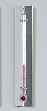 Thermometer mit Metallwinkel, ohne Graduierung