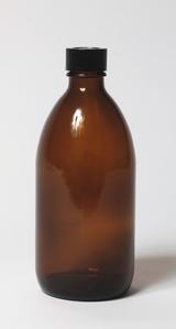 EH-Glasflasche, braun, 100 ml