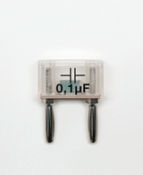 Kondensator, auf Steckelement, 0,1 µF