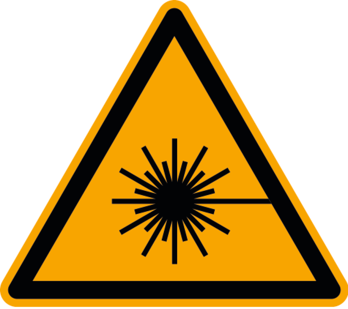 Warnschild Laserstrahl