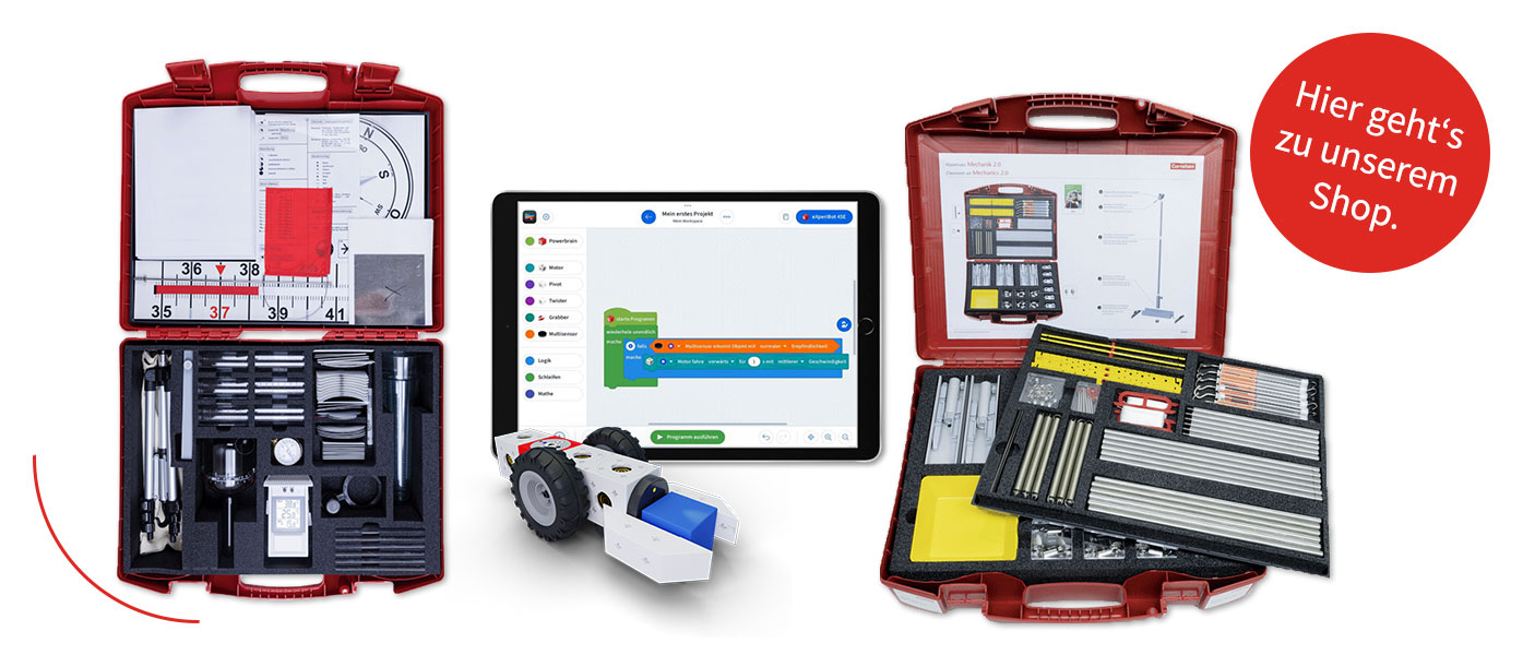 Slider Experimentierset Wind und Wetter, eXperiBot mit Blocky App und Klassensatz Mechanik
